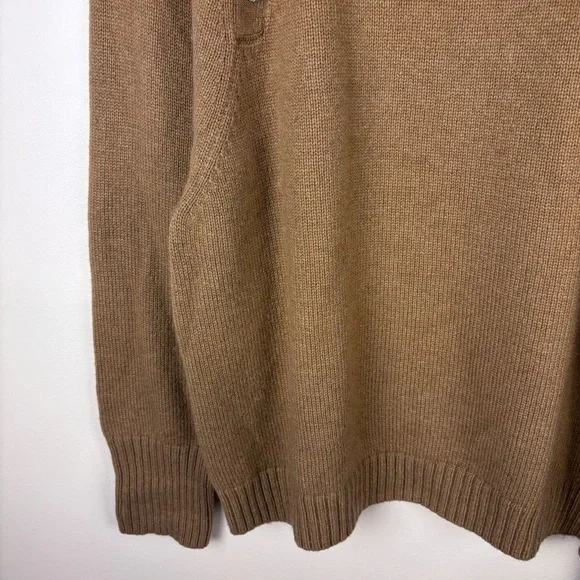 J. Crew Wool Tan Sweater with Jewel Buttons Preppy Classic - Picture 3 of 6